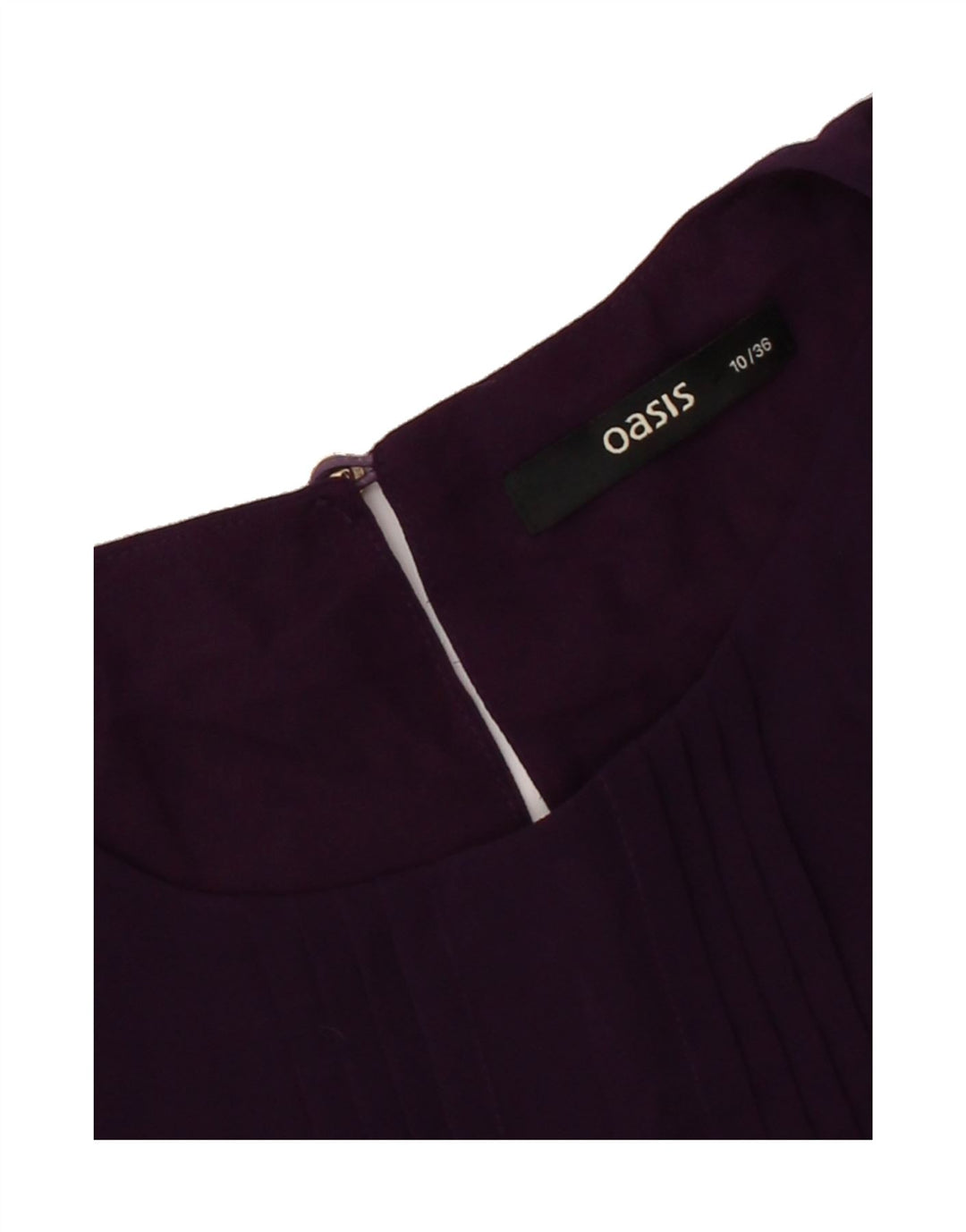 OASIS Womens A-Line Dress UK 10 Small  Purple Polyester Vintage Oasis and Second-Hand Oasis from Messina Hembry 