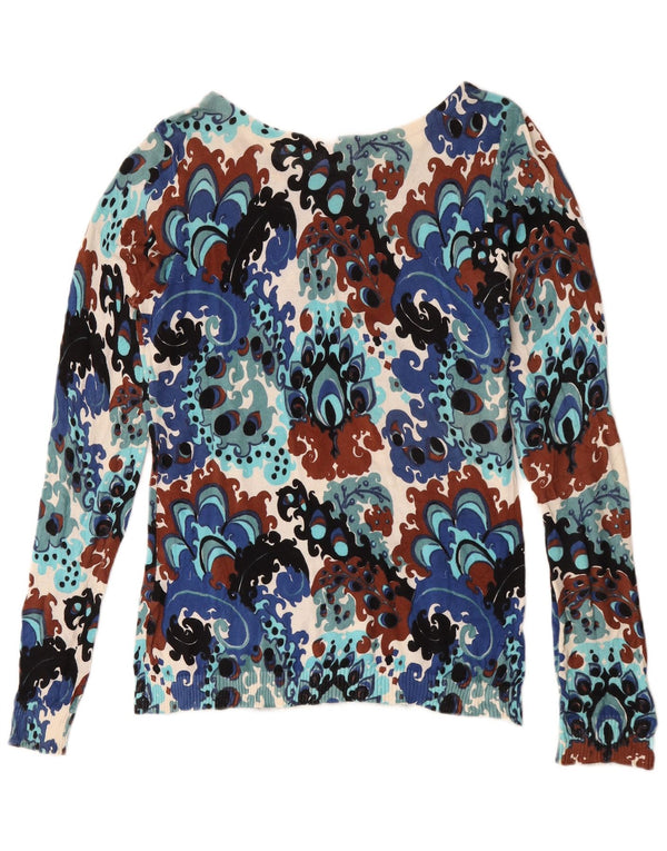 J. Crew Damen-Pullover mit U-Boot-Ausschnitt, Größe M, mehrfarbig, Paisleymuster, UK 12