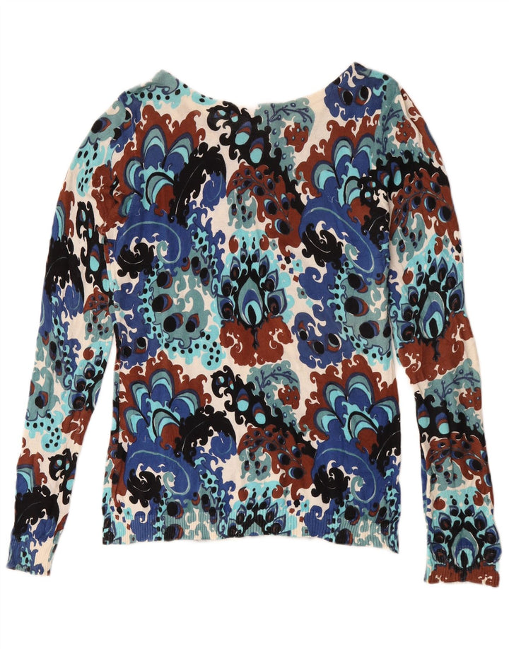 J. Crew Damen-Pullover mit U-Boot-Ausschnitt, Größe M, mehrfarbig, Paisleymuster, UK 12