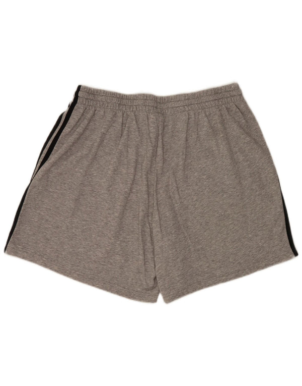 Adidas Herren Sport Shorts 2XL Grau Baumwolle