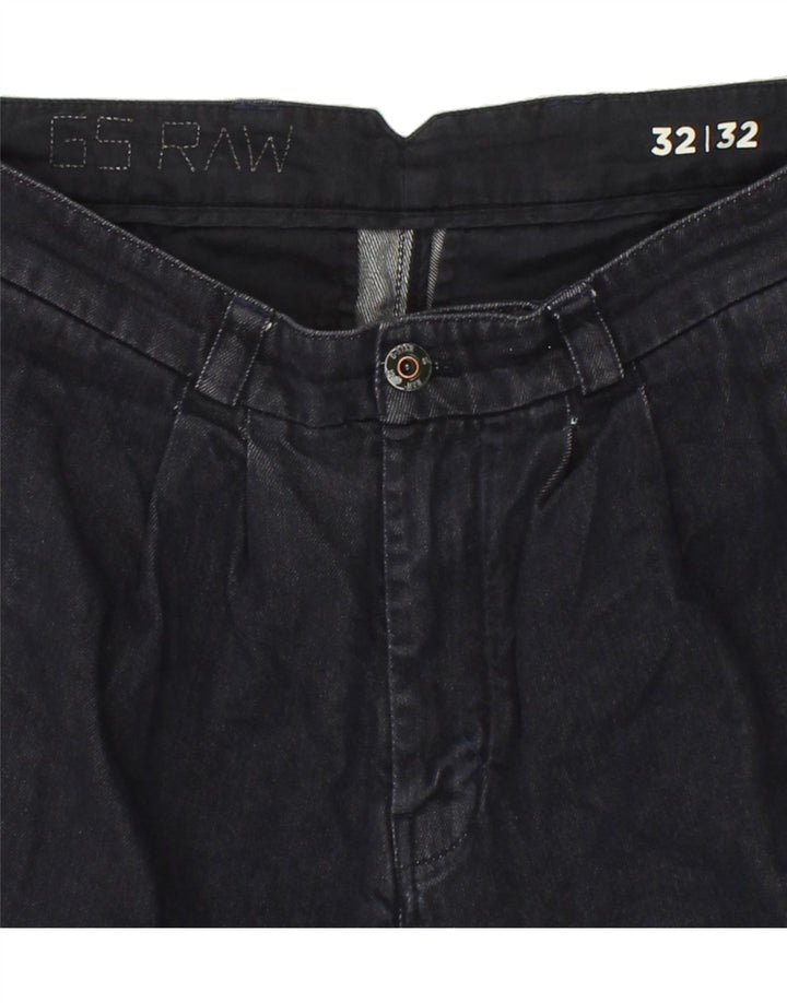 G-STAR Womens Straight Jeans W32 L29 Navy Blue Polyester Vintage G-Star and Second-Hand G-Star from Messina Hembry 