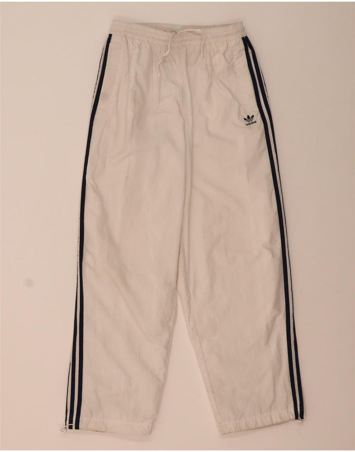 Adidas Damen-Trainingshose UK 12/14 Mittelweißes Polyamid