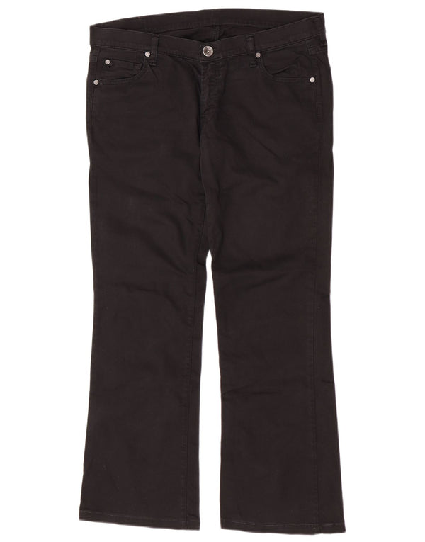 Replay Damen Bootcut Freizeithose W33 L29 Schwarz Baumwolle