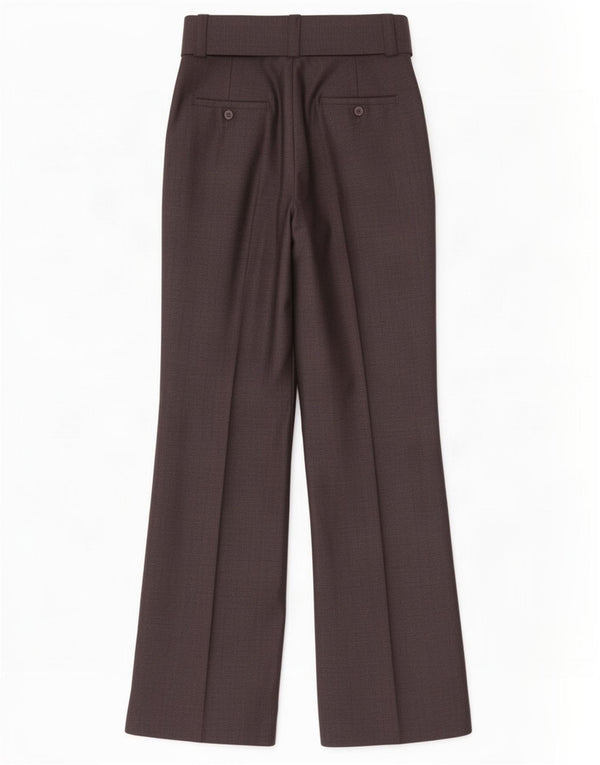 Zara Damen-Anzughose mit hoher Taille und weitem Bein, EU 36, XS, W26, L31, graue Wolle