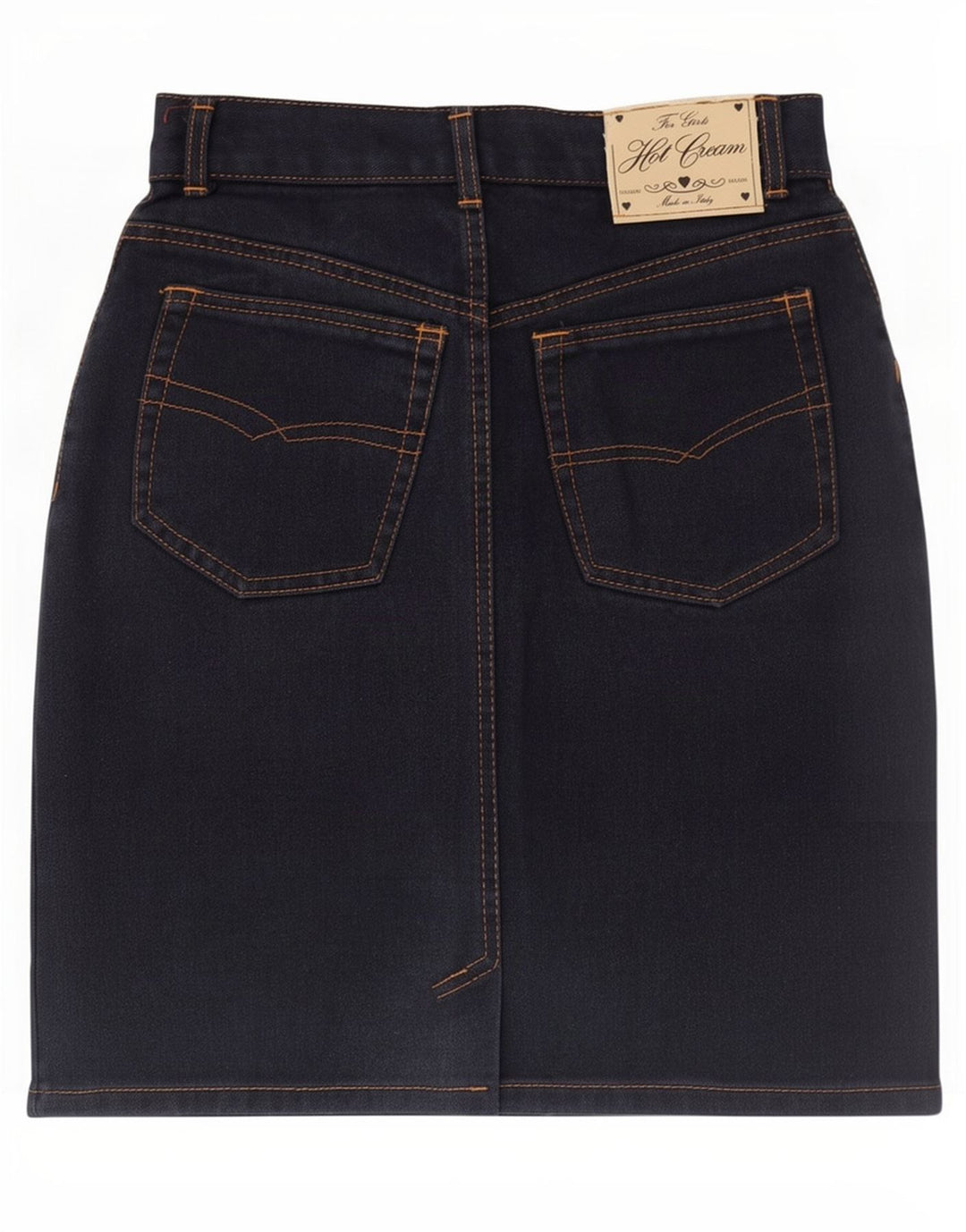 Vintage Damen Jeansrock IT 44 Medium W30 Marineblau