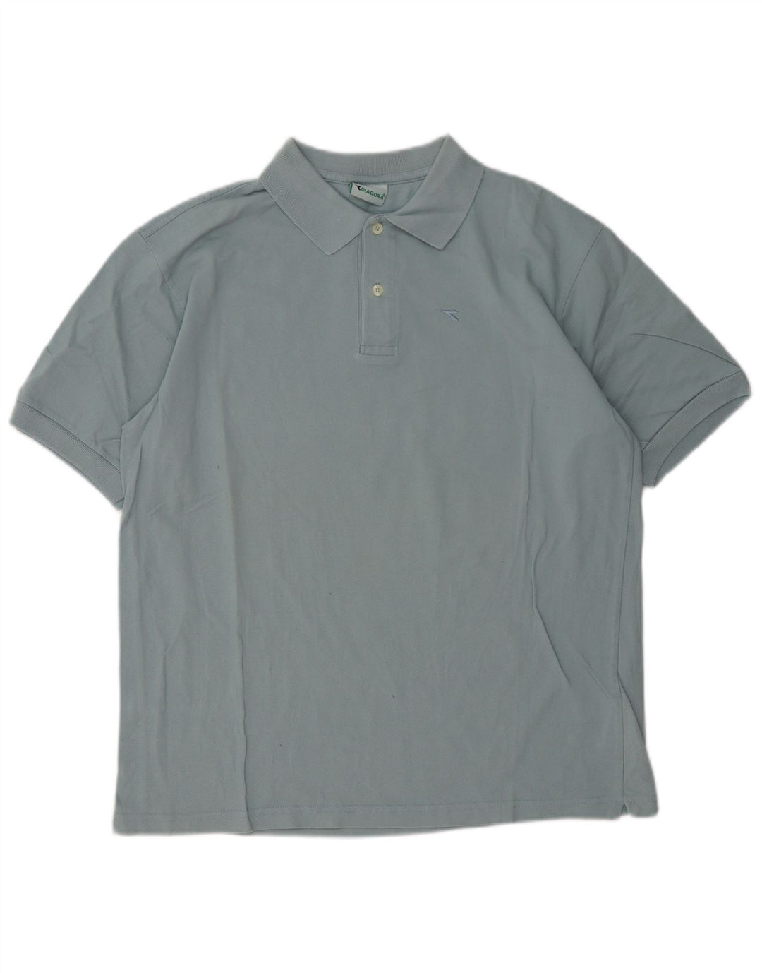 Diadora Herren-Poloshirt, große blaue Baumwolle