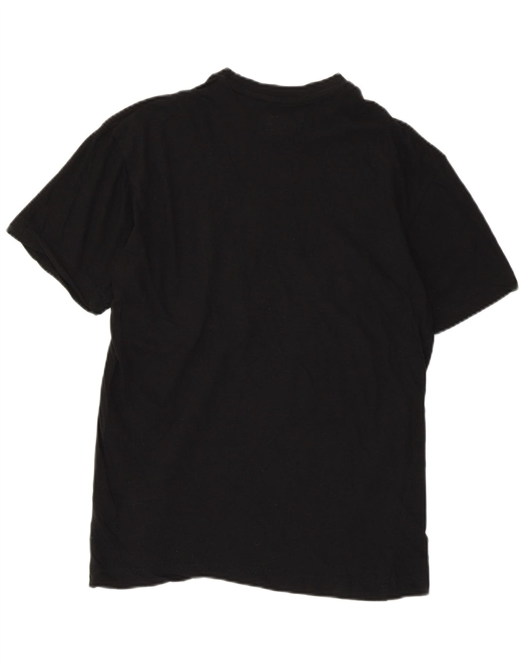 KAPPA Damen Grafik-T-Shirt-Oberteil UK 14 Large Schwarz Baumwolle