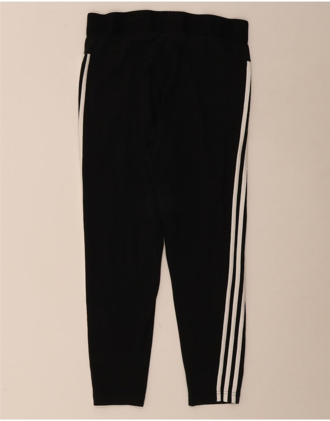 Adidas Damen Crop Leggings UK 12 Medium Schwarz