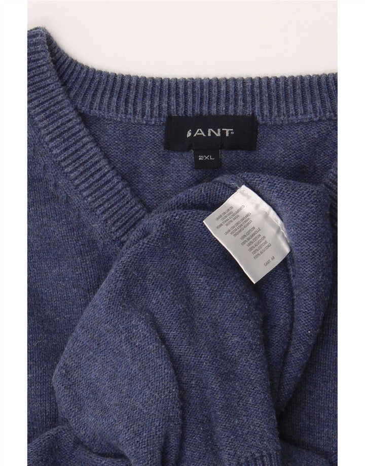 Gant Herren Tank Top 2XL Marineblau Baumwolle