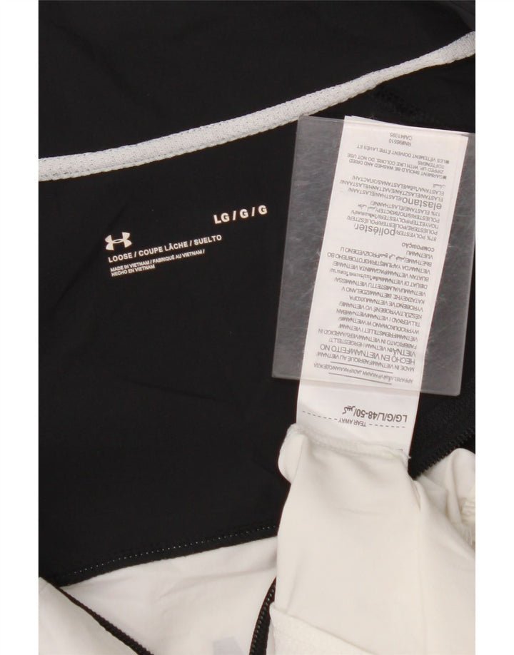 UNDER ARMOUR Damen Pullover-Trainingsanzug-Oberteil, UK 16, Größe L, Weiß, Farbblock