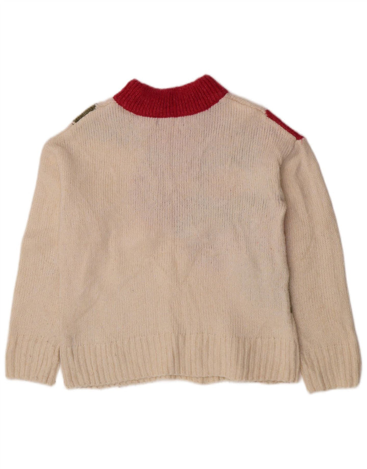 Marks & Spencer Damen-Pullover mit Rollkragen, Gr. 10, Größe S, gebrochenes Weiß