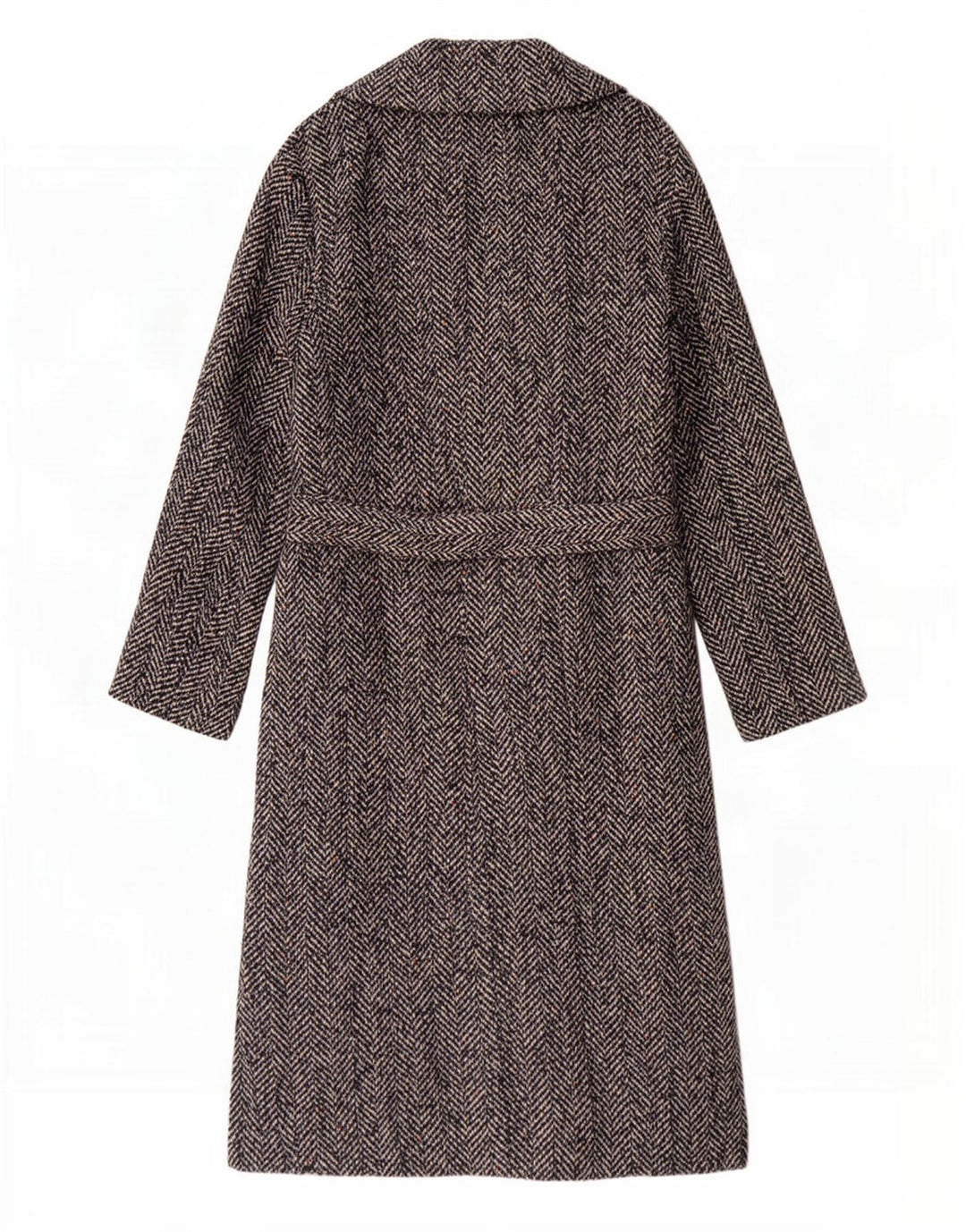 Topshop Damen Übergroßer Mantel UK 8 Small Schwarz Fischgrätenmuster