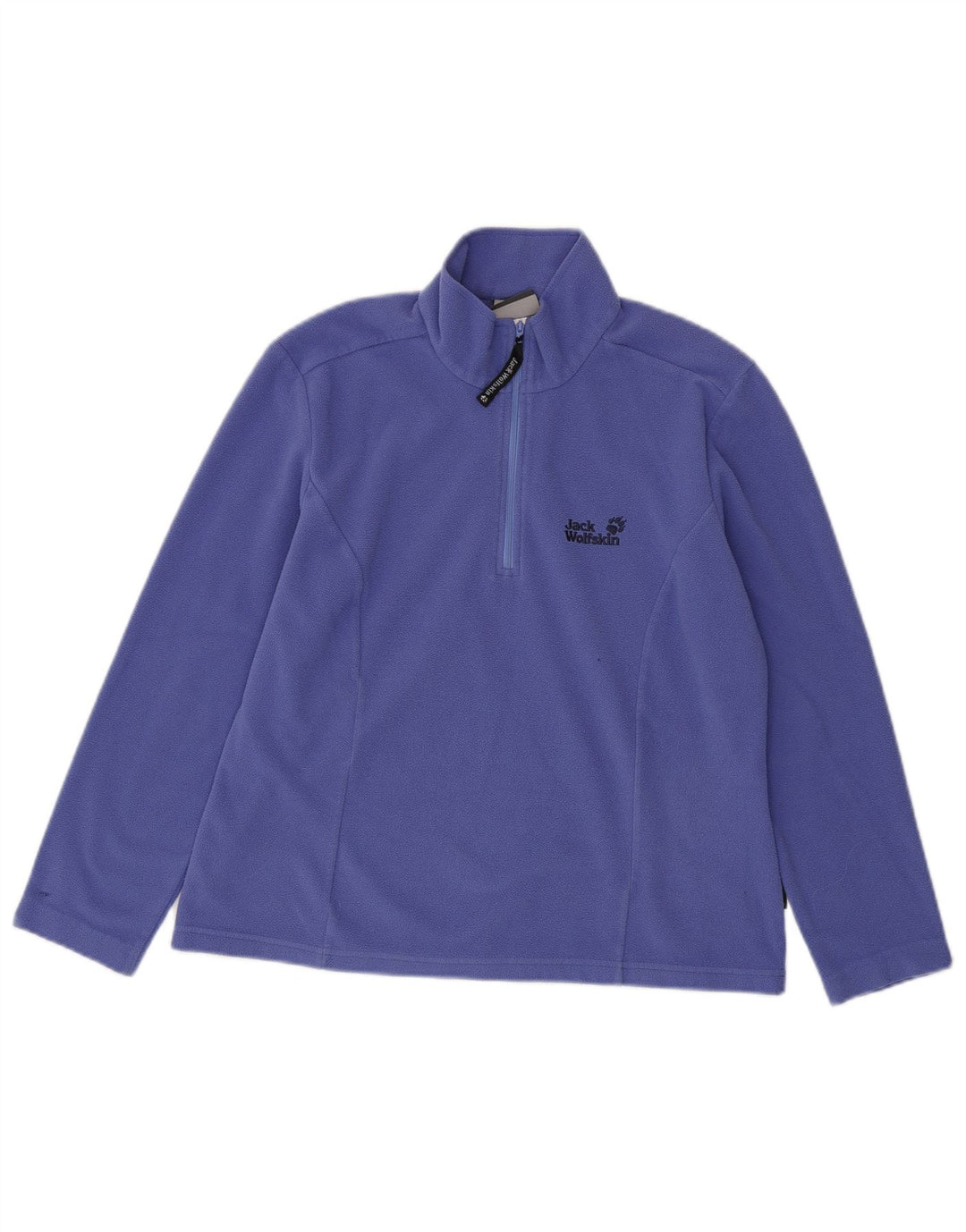 JACK WOLFSKIN Damen-Fleecepullover mit Reißverschluss am Hals, UK 12, Mittelviolett, Polyester