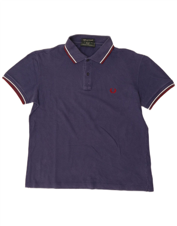 FRED PERRY Herren-Poloshirt, große marineblaue Baumwolle