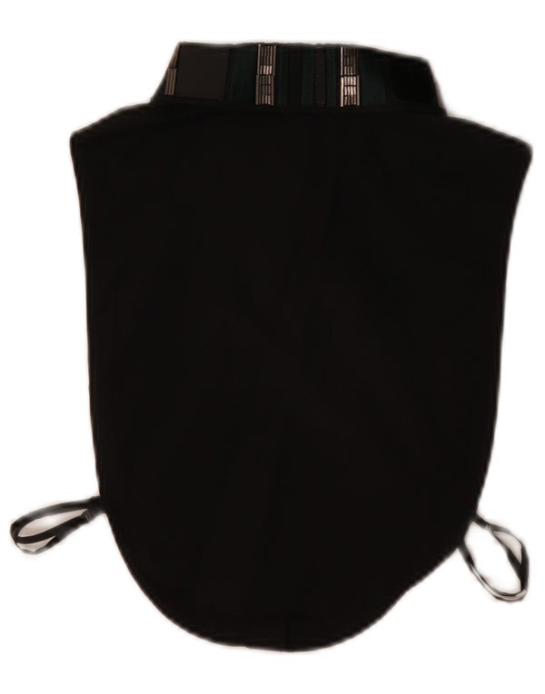 Cos Damen-Hemd mit abnehmbarem Kragen, Fake-Shirt, XS, schwarze Baumwolle