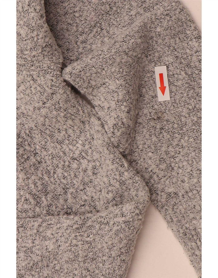 M&Co Damen-Pullover mit V-Ausschnitt, UK 14, mittelgraues Acryl