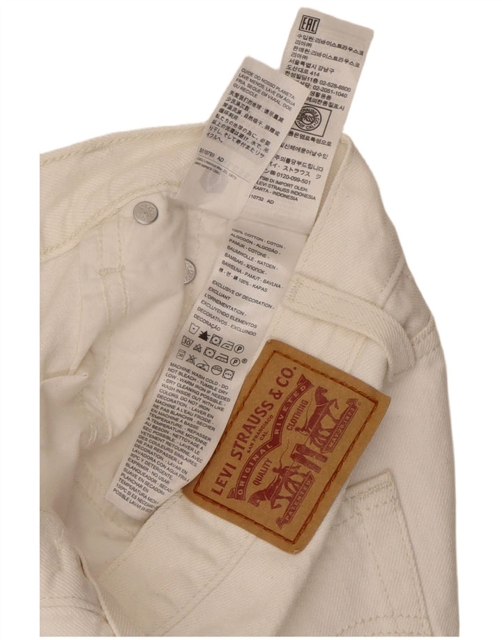 Levi's Damen-Jeansrock W27 Small aus weißer Baumwolle