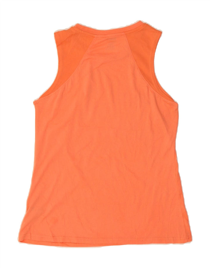 REEBOK Womens Vest Top UK 14 Medium Orange Polyester Vintage Reebok and Second-Hand Reebok from Messina Hembry 