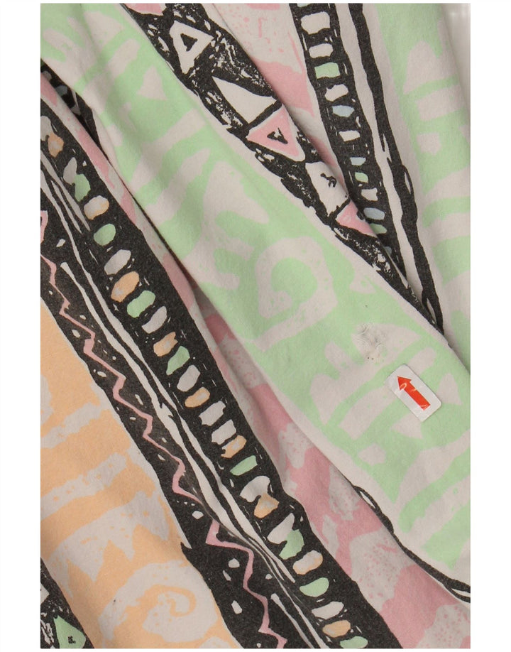 Blues Damen-Hose mit hoher Taille, konisch zulaufend, W34, L31, mehrfarbig, geometrisch