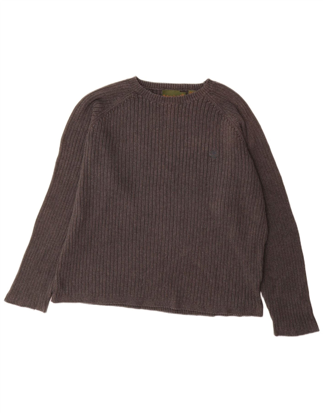 Timberland Herren-Pullover mit U-Boot-Ausschnitt, XL, graue Baumwolle