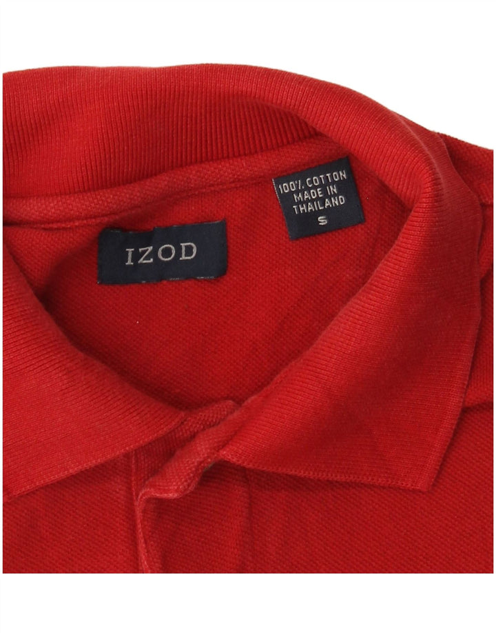 IZOD Herren-Poloshirt, klein, rote Baumwolle