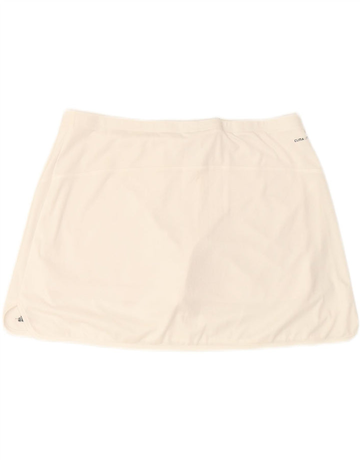 ADIDAS Womens Climalite Skort UK 20 2XL White Polyester