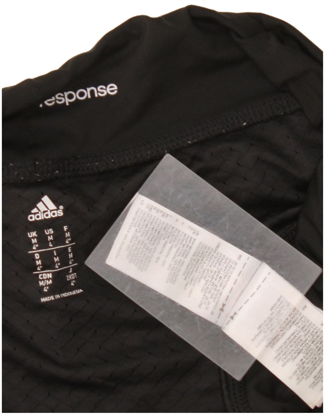 ADIDAS Damen Sportshorts UK 14 Medium Schwarz Polyester