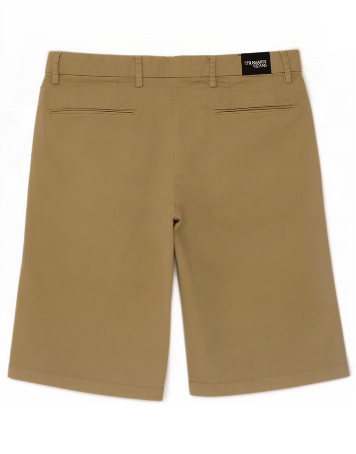 Trussardi Damen Chinoshorts W30 Mittelbeige Baumwolle