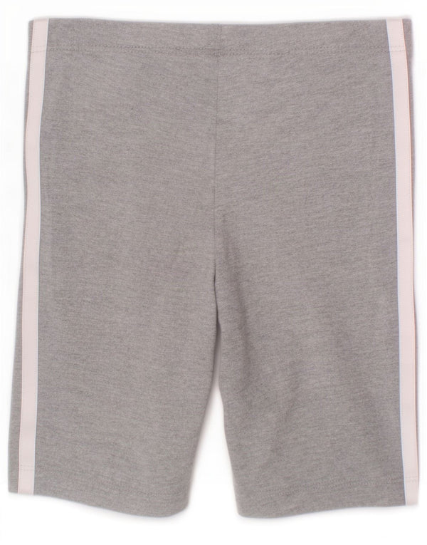 Adidas Sportshorts für Mädchen, 7–8 Jahre, graue Baumwolle