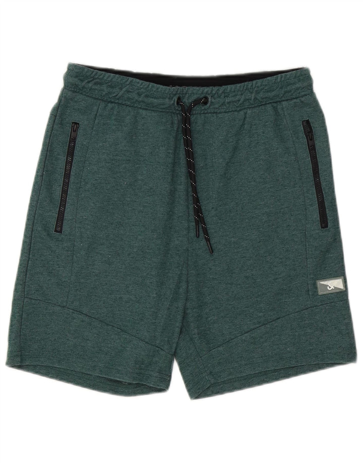JACK & JONES Herren Sportshorts XS Grün Polyester