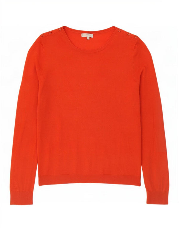 Hobbs Damen-Pullover mit U-Boot-Ausschnitt, UK 14, Größe L, orangefarbene Wolle