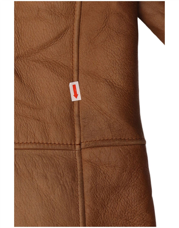 GIMO'S Mens Sherpa Jacket IT 52 Large Brown