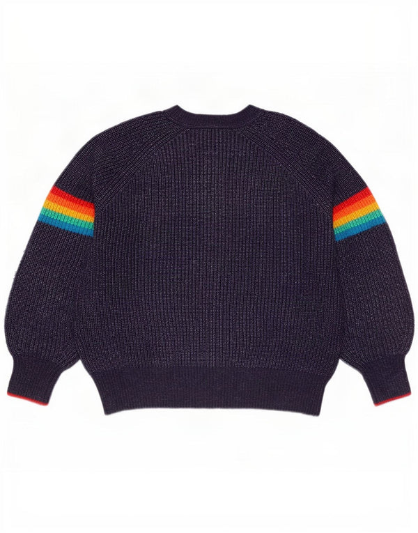 Joules Damen-Pullover mit Rundhalsausschnitt, UK 14, Größe L, Marineblau gestreift