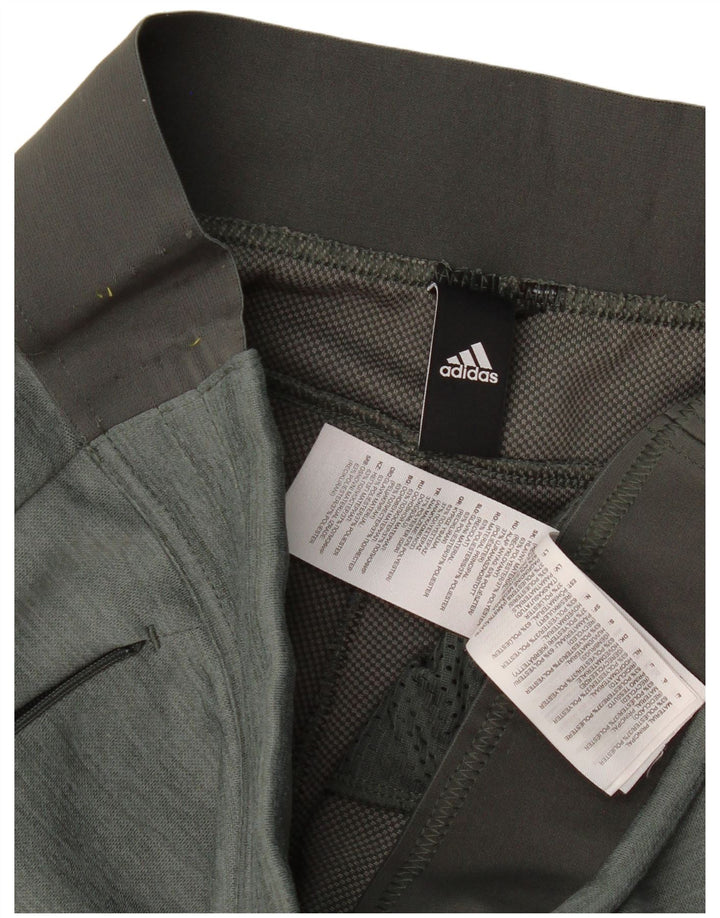 Adidas Damen Trainingshose UK 14 Large Grün Polyester