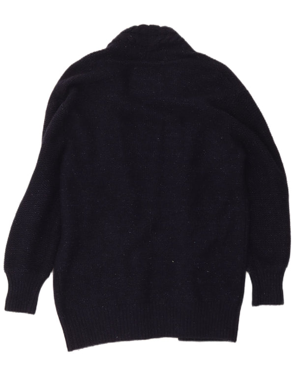 Jack Wills Damen-Strickjacke, übergroß, lang, Gr. 10, Marineblau