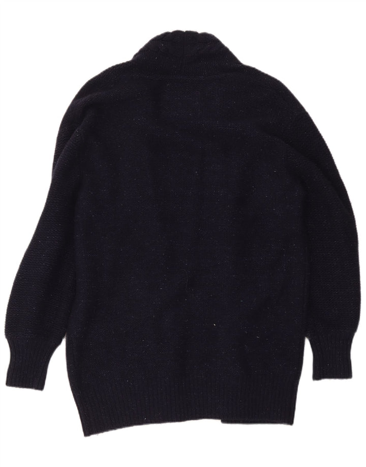 Jack Wills Damen-Strickjacke, übergroß, lang, Gr. 10, Marineblau