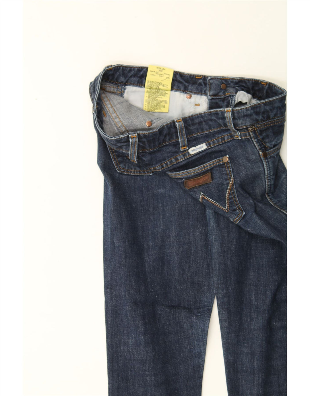 WRANGLER Womens Iris Slim Jeans W29 L29 Navy Blue Cotton Vintage Wrangler and Second-Hand Wrangler from Messina Hembry 