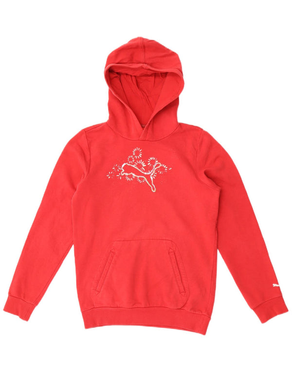 Puma Mädchen Graphic Hoodie Pullover 13-14 Jahre Rot
