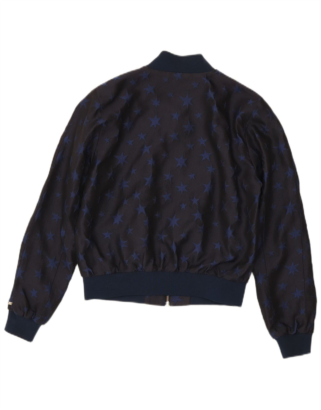 Tommy Hilfiger Damen Bomberjacke US 6 Medium Navy Blue Geometrisch