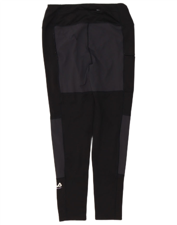 Fila Damen Leggings UK 12 Medium Schwarz