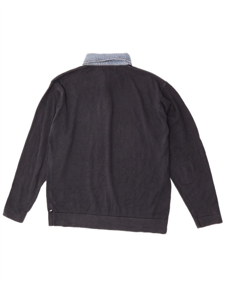 Marks & Spencer Herren-Pullover „Harbor“ mit Polokragen, Blau, Mittelblau