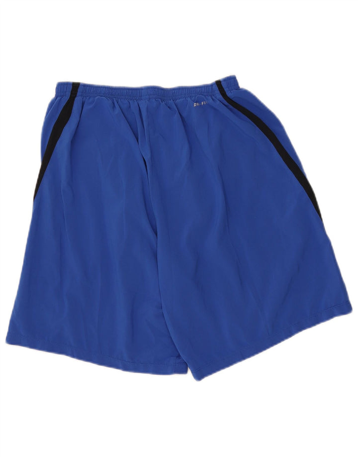 NIKE Herren Dri Fit Sportshorts, Größe L, Blau, Farbblock