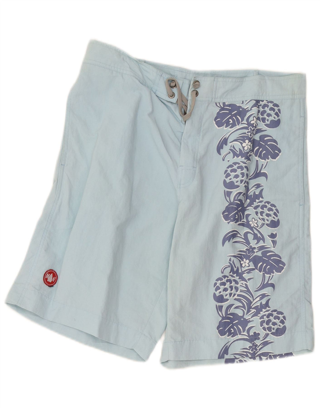 Murphy & Nye Herren-Badeshorts mit Grafik, XL, blaues Blumenmuster, Polyamid