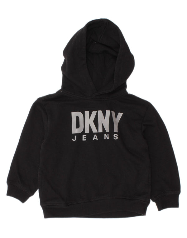 Dkny Baby-Jungen-Kapuzenpullover mit Grafik, 18–24 Monate, schwarze Baumwolle