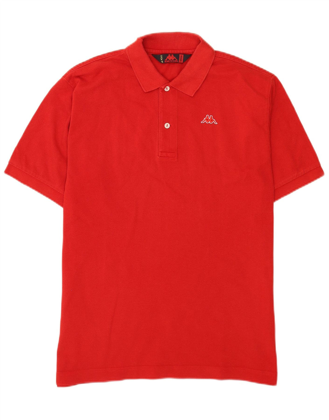Kappa Herren-Poloshirt aus mittelroter Baumwolle