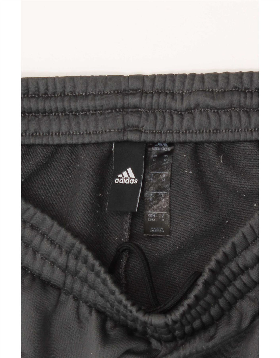 Adidas Herren-Trainingshose aus mittelgrauem Polyester