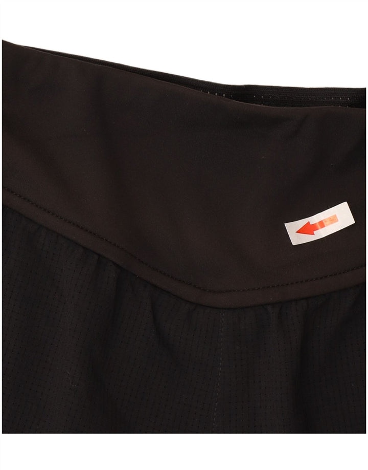 Reebok Damen Speedwick Sport Shorts UK 8/10 Small Schwarz Polyester