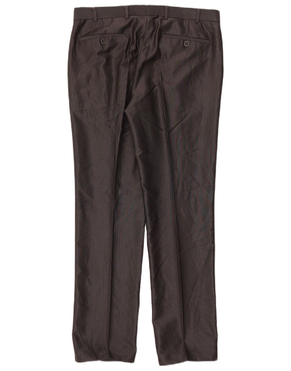 Angelo Litrico Herrenanzughose IT 48 Medium W34 L30 Grauer Nadelstreifen
