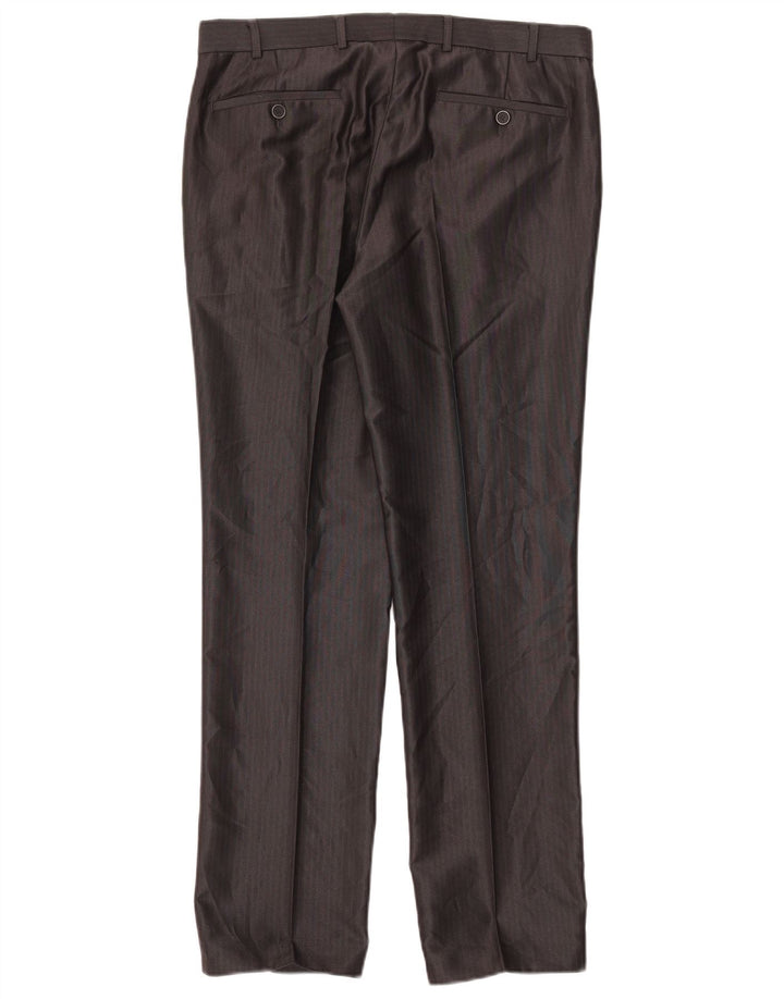 Angelo Litrico Herrenanzughose IT 48 Medium W34 L30 Grauer Nadelstreifen