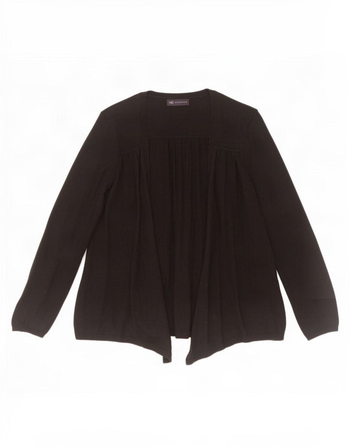 Marks & Spencer Offener Damen-Cardigan-Pullover UK 12 Medium Schwarz Polyamid